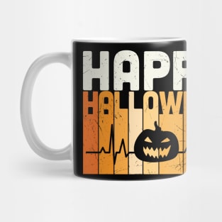 Happy Halloween Pumpkin Heartbeat Funny Halloween gift Mug
